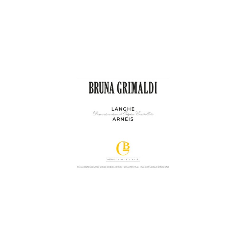 Bruna Grimaldi Winery - Langhe DOC - White Arneis 2024