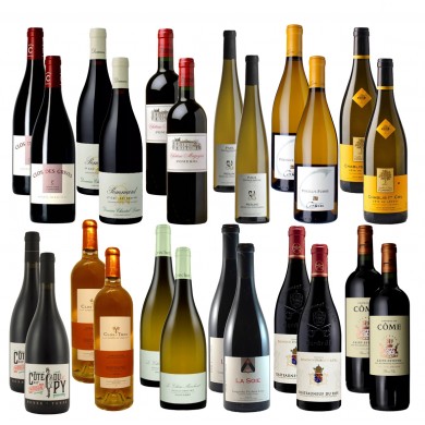 Open case 24 bottles - Tour de France red and white